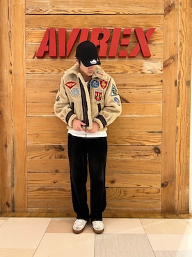 「TOPGUN」｜「アイテム（ブルゾン）」を使った、りょーさん（メンズ・178cm）の秋コーディネート