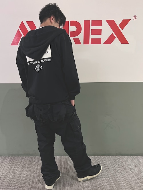 【6143501】AVIREX デイリー Vネック 半袖 Tシャツ