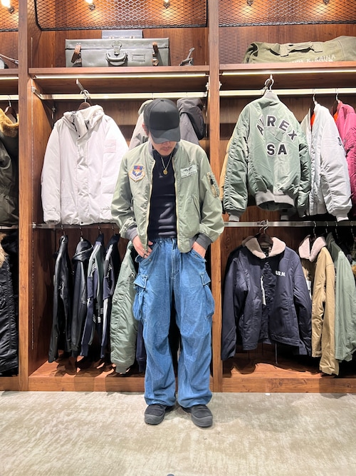 《DAILY/デイリー》L/S THERMAL HENRY NECK T-SHIRT / 長袖 サーマル ヘンリーネックＴシャツ / AVIREX / アヴィレックス