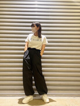 「NUN（エヌユーエヌ）のアイテム」を使った、mahoさん（レディース・163cm）の夏コーディネート