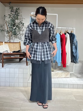 濱本凪沙さん(レディース・154cm)の秋コーディネート