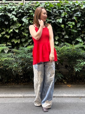 濱本凪沙さん(レディース・154cm)の春コーディネート