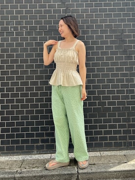 濱本凪沙さん（レディース・154cm）の夏コーディネート