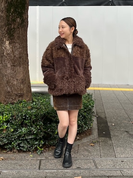 「Ungrid（アングリッド）のアイテム」を使った、濱本凪沙さん（レディース・154cm）の秋コーディネート
