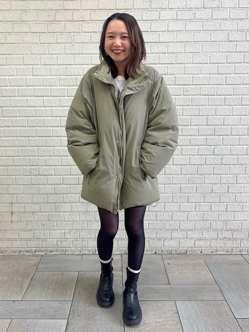 ミドル丈ルーズシルエットダウン