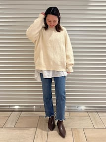 ヘムデザインストレッチデニム｜アングリッド（Ungrid）アウトレット