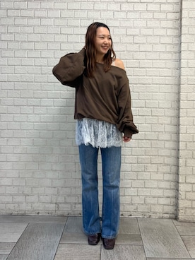 濱本凪沙さん(レディース・154cm)の秋コーディネート