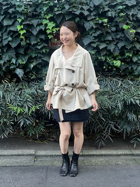 濱本凪沙さん（レディース・154cm）の秋コーディネート
