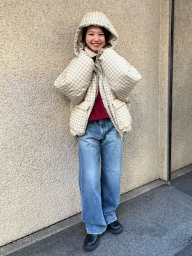 濱本凪沙さん（レディース・154cm）の冬コーディネート