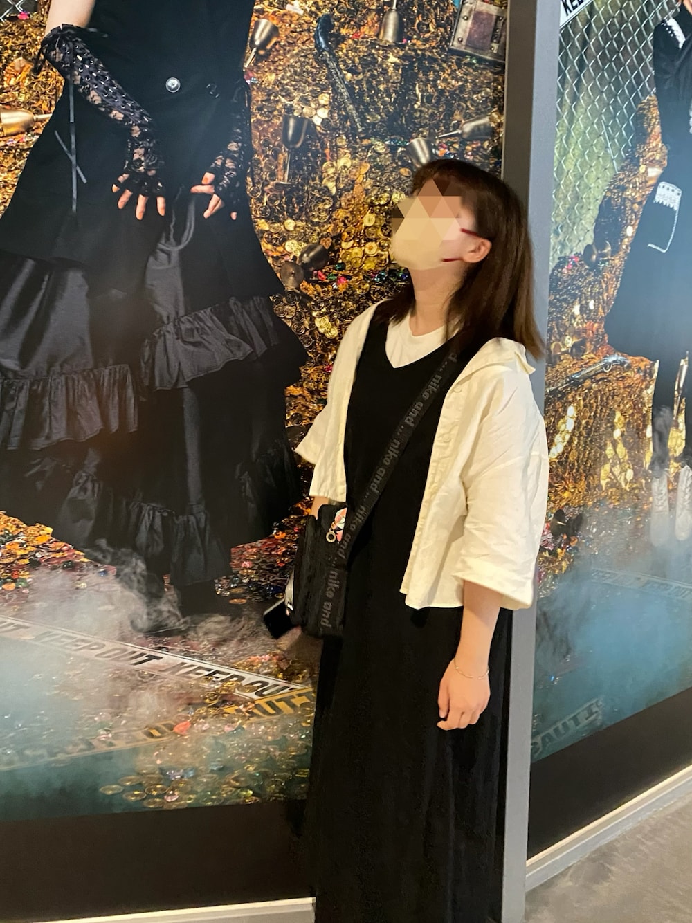 「推し活コーデ」｜「GUのアイテム（シャツ/ブラウス、イエロー系）」を使った、hapichocoさん（レディース・154cm）の春コーディネートの1枚目の写真