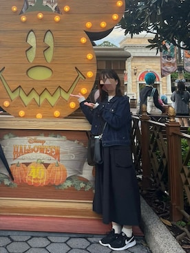 「アイテム（ジャンパースカート）」を使った、hapichoco🌼さん（レディース・154cm）の冬コーディネート