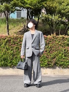 CLEL(クレイル)の「【CLEL】Wool Blend Herringbone Tweed 3D Pants CLEL(クレイル)の「【CLEL】Wool Blend Herringbone Tweed 3D Pants