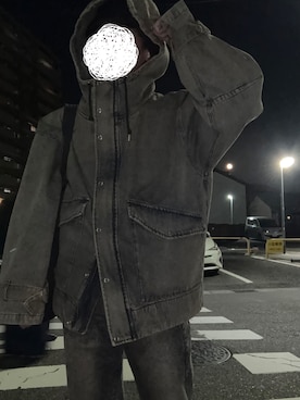 「アイテム（マウンテンパーカー、ブルー系）」を使った、なおぽちさん（メンズ・167cm）の秋コーディネート