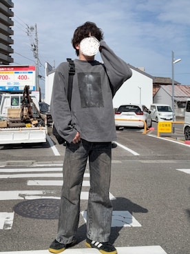 「CLEL（クレイル）のアイテム（トップス）」を使った、Naopochiさん（メンズ・167cm）の春コーディネート