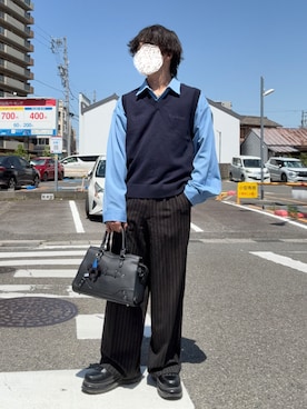 CLEL】Balloon Sleeve Loose Regular Collar Shirt / バルーン袖ルーズ
