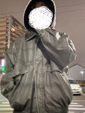 「アイテム（パーカー、ホワイト系）」を使った、なおぽちさん（メンズ・167cm）の秋コーディネート