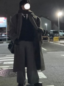 CLEL（クレイル）の「【CLEL】Wool Blend Herringbone Tweed 3D Pants