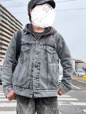 「アイテム（デニムジャケット）」を使った、なおぽちさん（メンズ・167cm）の秋コーディネート