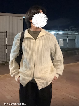 「アイテム（Tシャツ/カットソー、グリーン系）」を使った、なおぽちさん（メンズ・167cm）の秋コーディネート