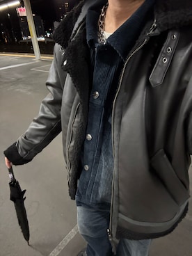 「アイテム（ハンドバッグ）」を使った、なおぽちさん（メンズ・167cm）の冬コーディネート