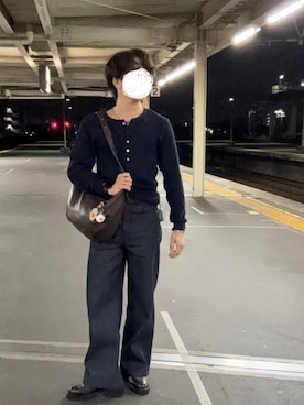 「DEVICE（デバイス）のアイテム」を使った、Naopochi_WEARさん（メンズ・167cm）の秋コーディネート