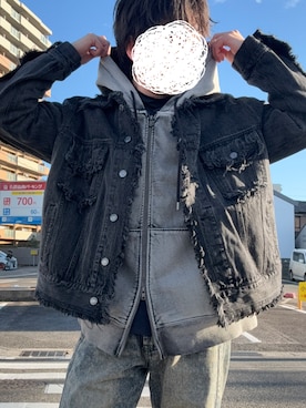 「アイテム（デニムジャケット）」を使った、なおぽちさん（メンズ・167cm）の秋コーディネート