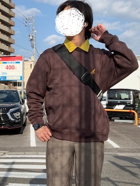 「アイテム（シャツ/ブラウス、イエロー系）」を使った、なおぽちさん（メンズ・167cm）の秋コーディネート