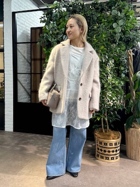 「アイテム（テーラードジャケット）」を使った、ゆうなさん（レディース・156cm）の秋コーディネート