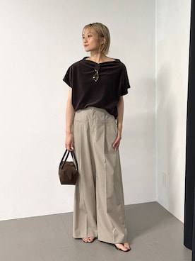 「MOHI（モヒ）のアイテム」を使った、ゆうなさん（レディース・156cm）の夏コーディネート