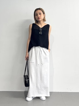 「アイテム（サングラス）」を使った、ゆうなさん（レディース・156cm）の夏コーディネート