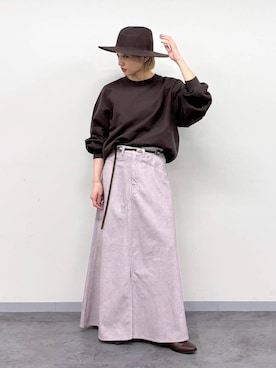 「アイテム（スウェット）」を使った、ゆうなさん（レディース・156cm・30代）の秋コーディネート