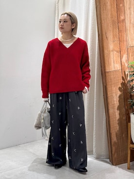 「クリスマス」｜「アイテム（アクセサリー）」を使った、ゆうなさん（レディース・156cm）の冬コーディネート