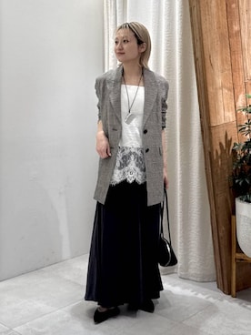 「ADD CULUMN（アドカラム）のアイテム」を使った、ゆうなさん（レディース・156cm）の春コーディネート