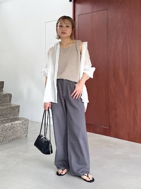 「upperhights（アッパーハイツ）のアイテム」を使った、ゆうなさん（レディース・156cm）の春コーディネート