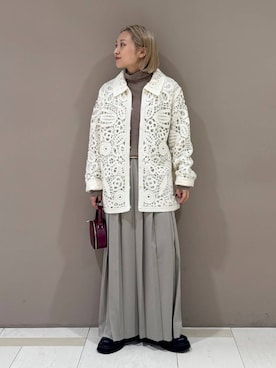 「BABYLONE（バビロン）のアイテム（スカート）」を使った、ゆうなさん（レディース・156cm）の秋コーディネート