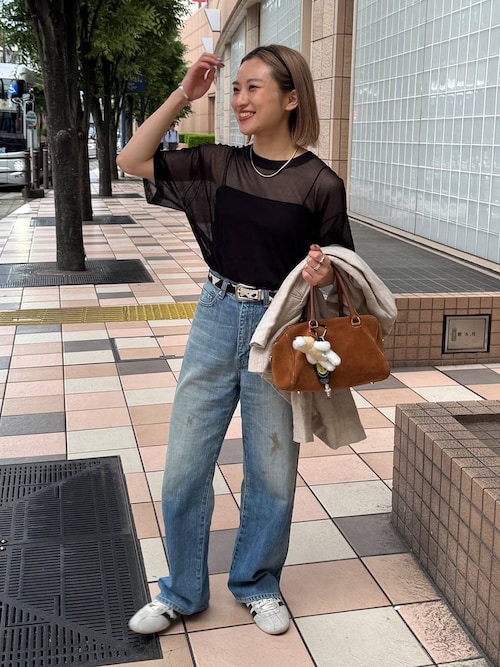 BABYLONE バビロン　シアーニットTシャツ セール】シアーニットTシャツ（Tシャツ/カットソー）｜BABYLONE