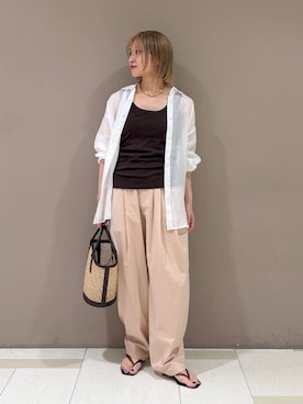 「BABYLONE（バビロン）のアイテム」を使った、ゆうなさん（レディース・156cm）の夏コーディネート