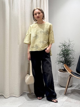 「BRIE LEON（ブリーレオン）のアイテム」を使った、ゆうなさん（レディース・156cm）の夏コーディネート