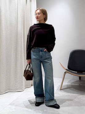 「MOHI（モヒ）のアイテム」を使った、ゆうなさん（レディース・156cm）の秋コーディネート