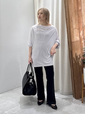 「AULENTTI（オウレンティ）のアイテム」を使った、ゆうなさん（レディース・156cm）の春コーディネート