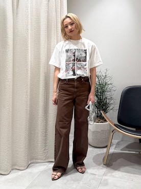 「骨格ストレート」｜「アイテム（サンダル）」を使った、ゆうなさん（レディース・156cm・20代）の夏コーディネート