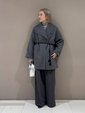 「アイテム（ピーコート）」を使った、ゆうなさん（レディース・156cm）の秋コーディネート