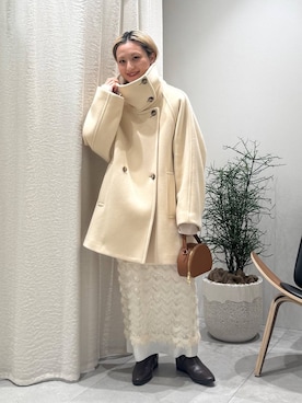 「アイテム（ピーコート）」を使った、ゆうなさん（レディース・156cm・20代）の秋コーディネート