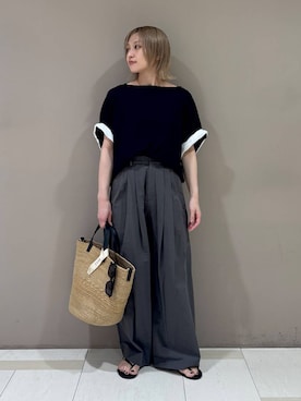 「beej（ビージ）のアイテム」を使った、ゆうなさん（レディース・156cm）の春コーディネート
