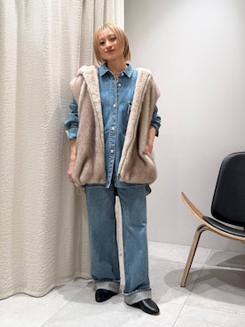 「upperhights（アッパーハイツ）のアイテム」を使った、ゆうなさん（レディース・156cm）の秋コーディネート