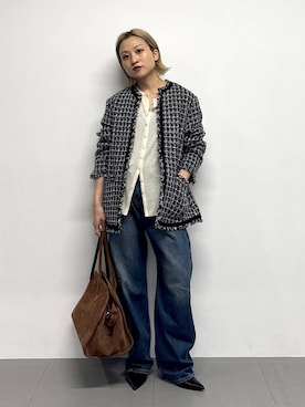 「アイテム（その他アウター）」を使った、ゆうなさん（レディース・156cm・20代）の秋コーディネート