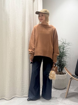 「アイテム（財布/小物、ベージュ系）」を使った、ゆうなさん（レディース・156cm）の秋コーディネート