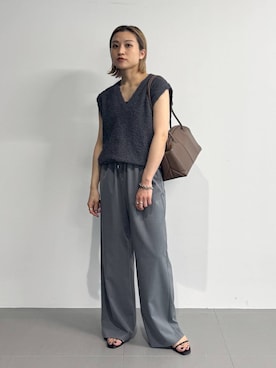 「骨格ストレート」｜「アイテム（サンダル）」を使った、ゆうなさん（レディース・156cm・20代）の夏コーディネート
