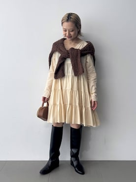 「Marilyn Moon（マリリンムーン）のアイテム」を使った、ゆうなさん（レディース・156cm）の秋コーディネート