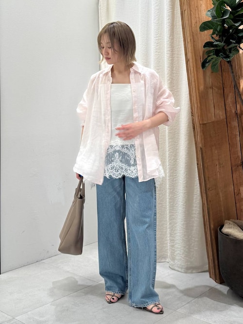 BABYLON ヘムレースキャミソール ホワイト BABYLONE｜ヘムレースキャミソール | Rakuten Fashion(楽天